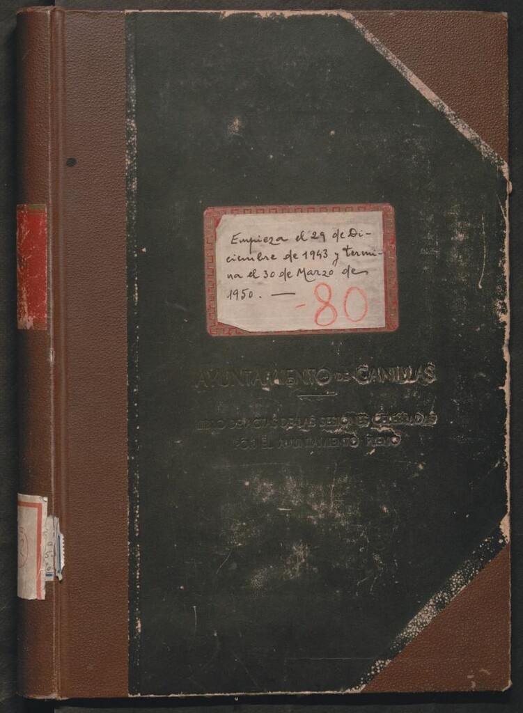 Miniatura de Actas y acuerdos del ayuntamiento de Canillas de 1943-1950. Libro 102.