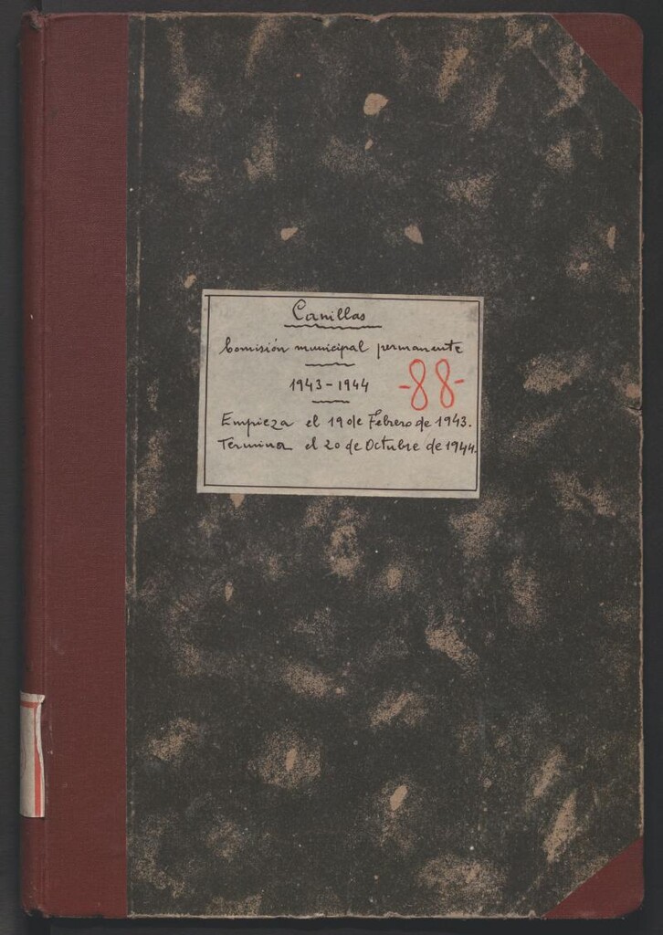 Miniatura de Actas y acuerdos del ayuntamiento de Canillas de 1943-1944. Libro 110.
