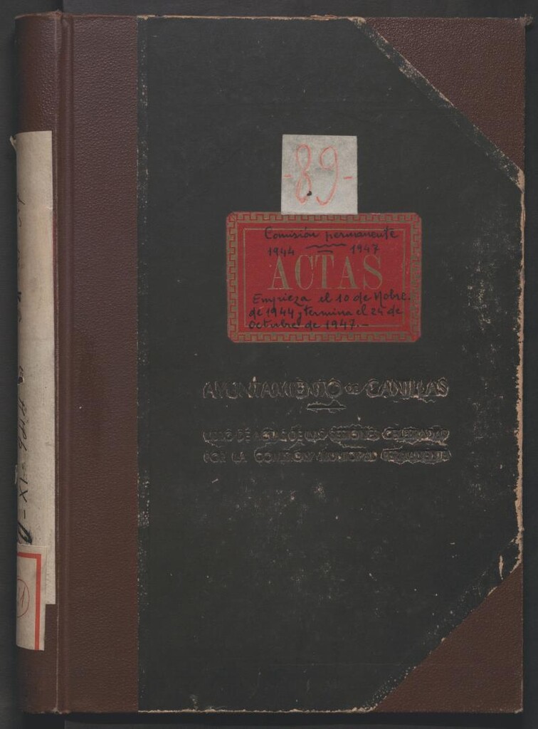 Miniatura de Actas y acuerdos del ayuntamiento de Canillas de 1944-1947. Libro 111.