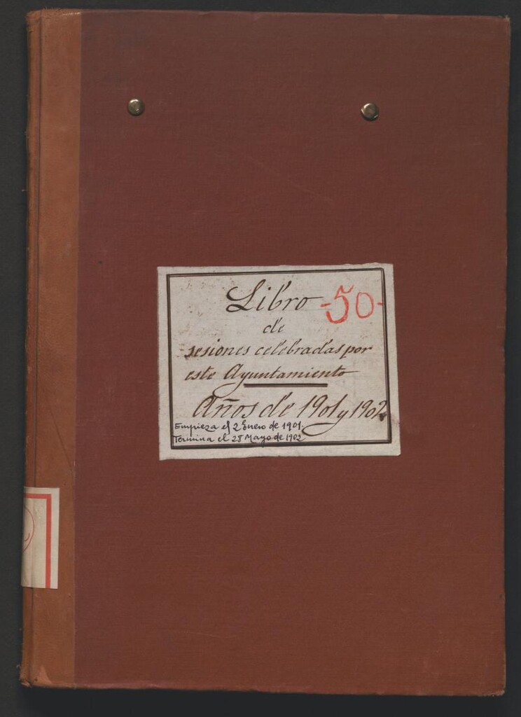 Miniatura de Actas y acuerdos del ayuntamiento de Canillas de 1901-1902. Libro 72.