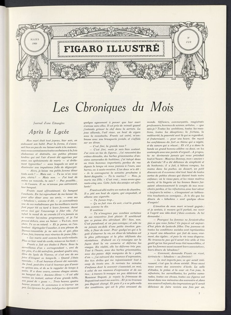 Miniatura de Le Figaro Illustré de marzo de 1909