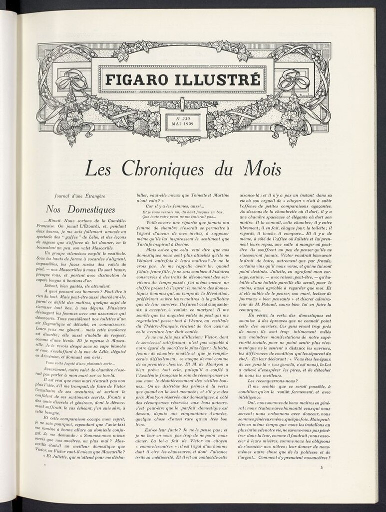 Miniatura de Le Figaro Illustré de mayo de 1909
