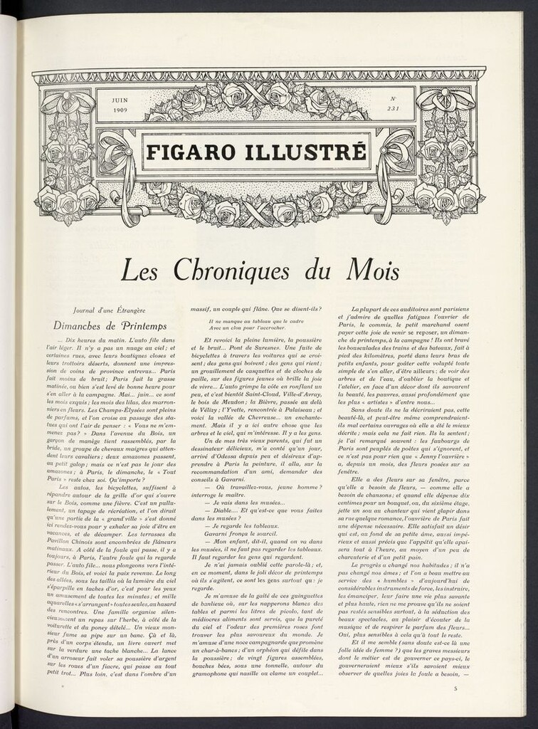 Miniatura de Le Figaro Illustré de junio de 1909