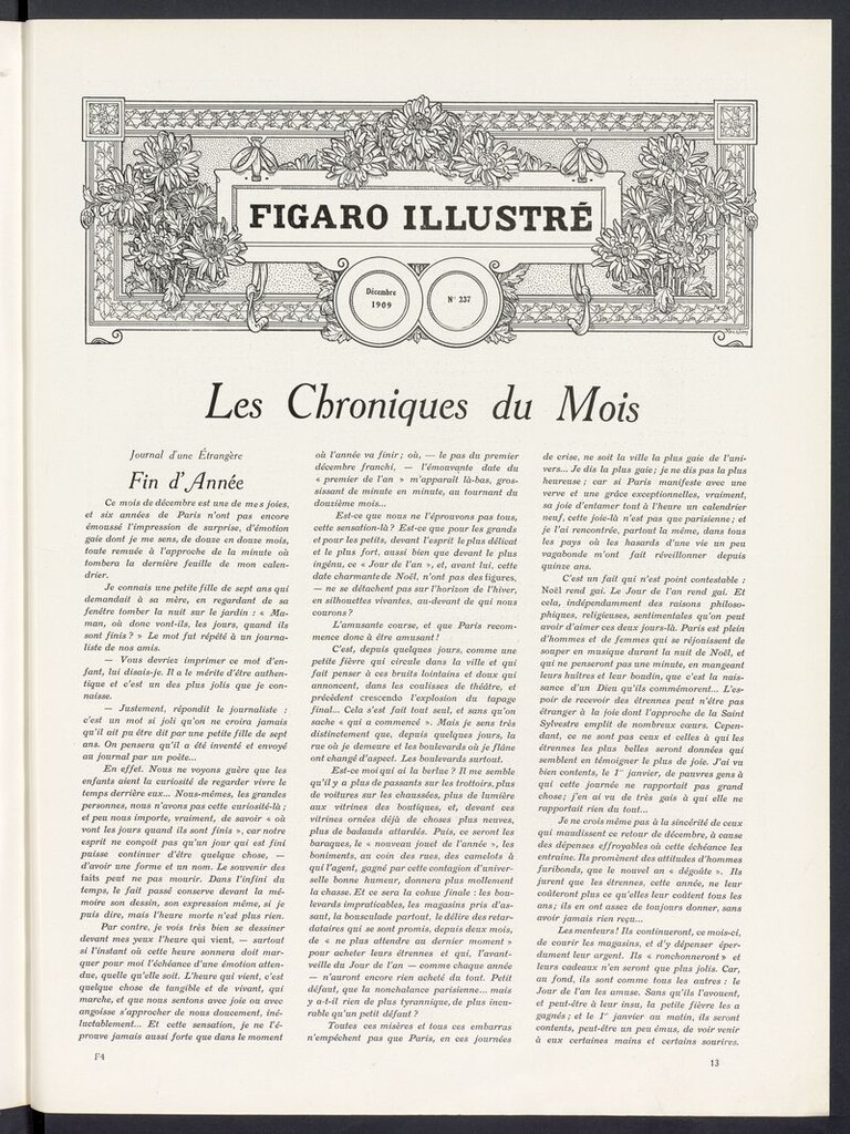 Miniatura de Le Figaro Illustré de diciembre de 1909