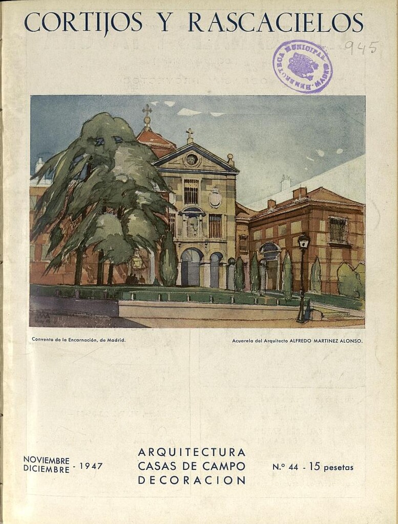 Miniatura de Cortijos y Rascacielos: casas de campo, arquitectura, decoración. N. 44. Noviembre-Diciembre 1947