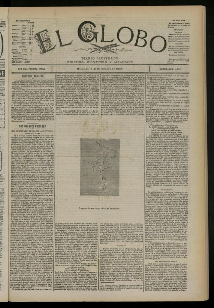 Miniatura de El Globo : diario ilustrado del 7 de noviembre de 1888