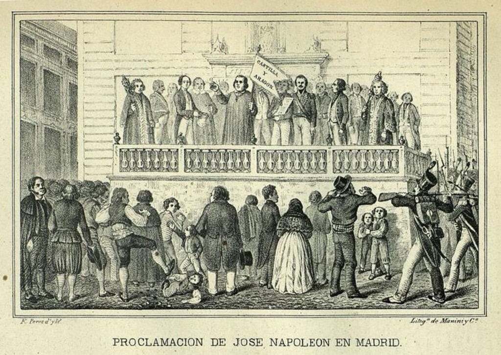 Miniatura de Proclamación de José Napoleón en Madrid