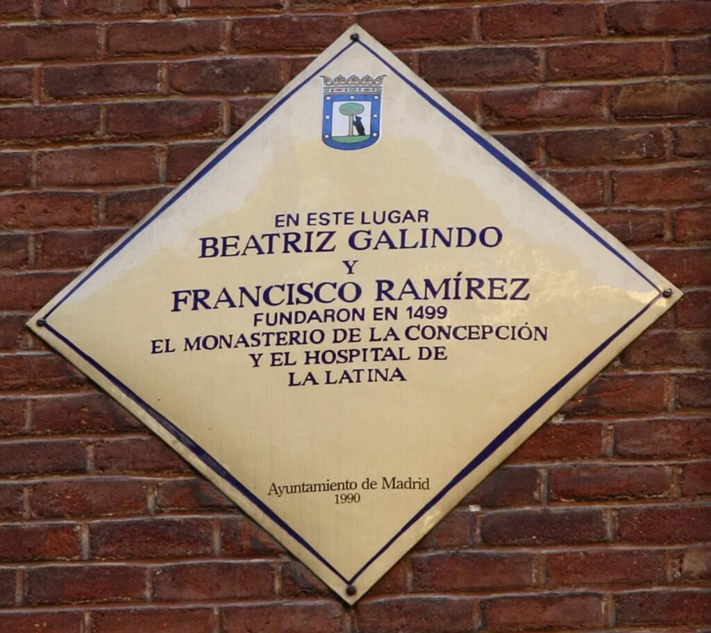 Miniatura de Beatriz Galindo y Francisco Ramírez