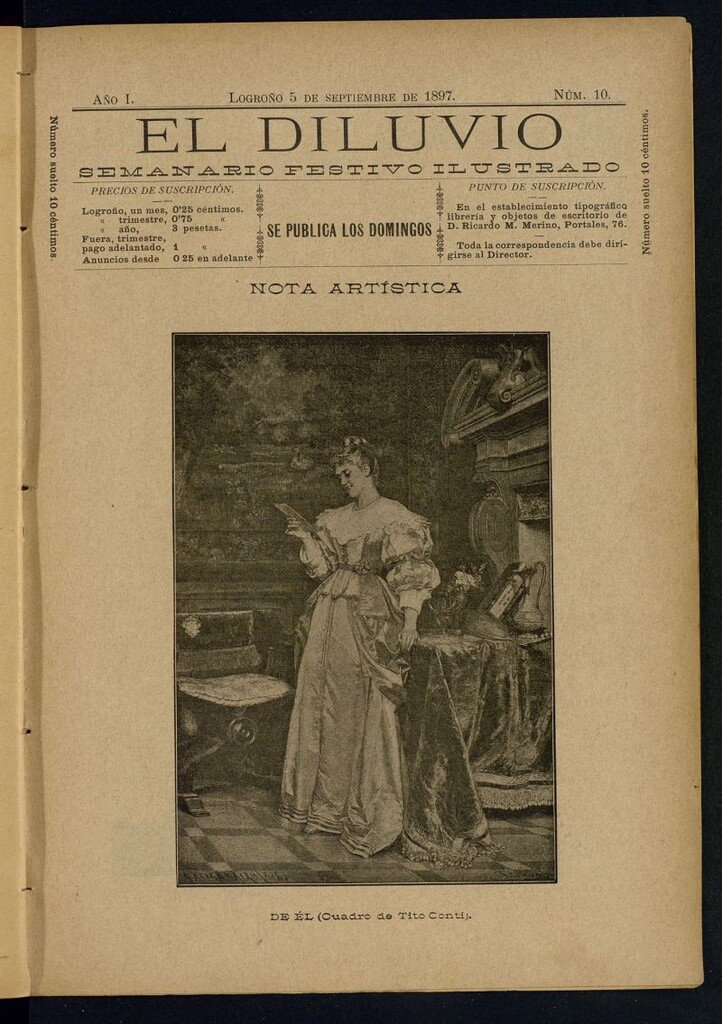Miniatura de El Diluvio : semanario festivo ilustrado del 5 de septiembre de 1897