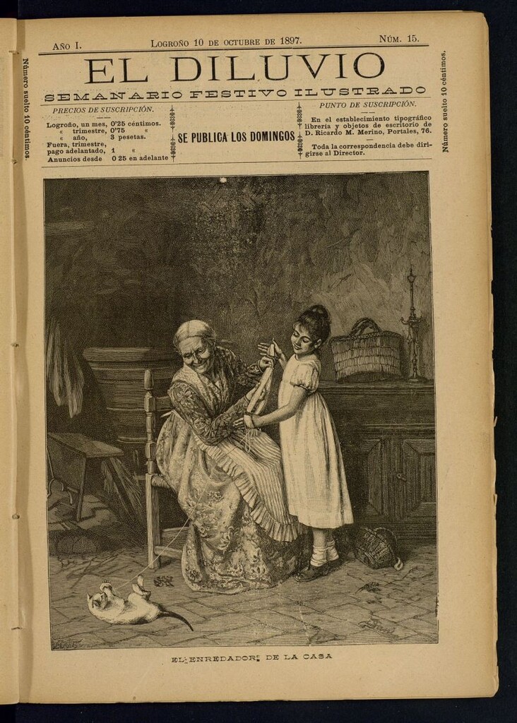 Miniatura de El Diluvio : semanario festivo ilustrado del 10 de octubre de 1897