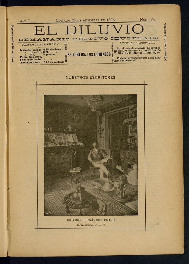 Miniatura de El Diluvio : semanario festivo ilustrado del 26 de diciembre de 1897