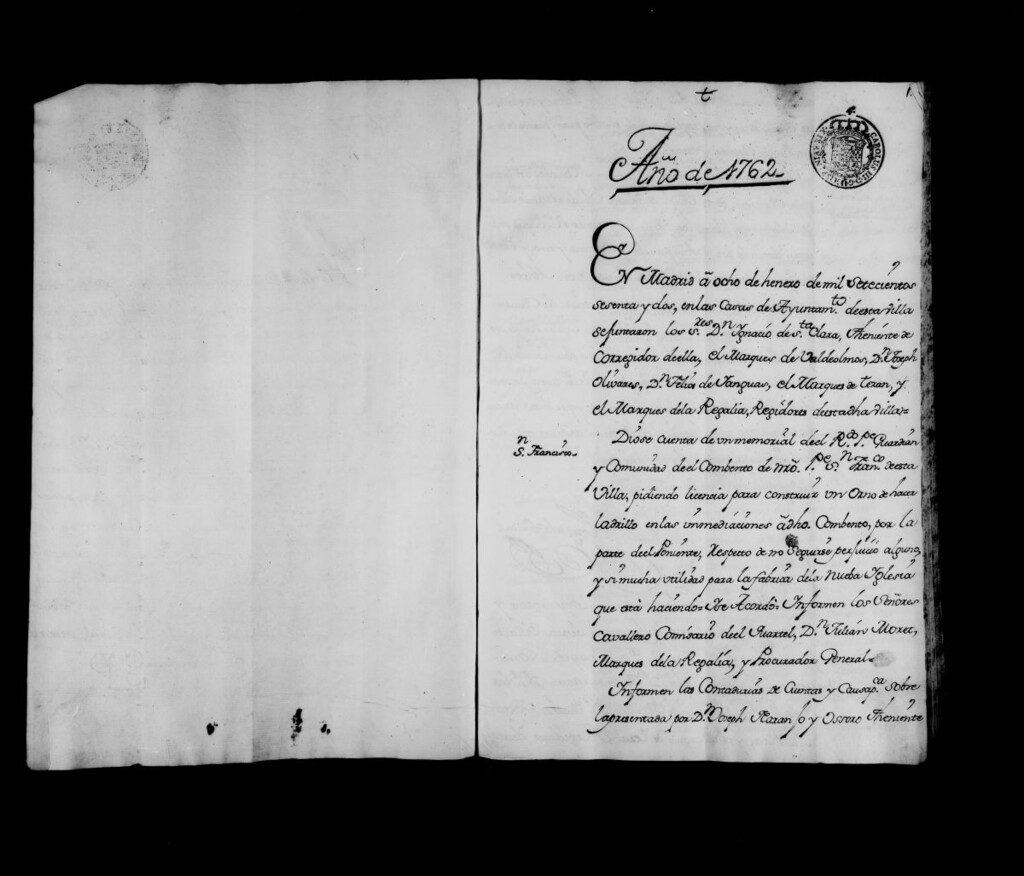 Miniatura de Actas de acuerdos del Ayuntamiento. Tomo 188 del año 1762