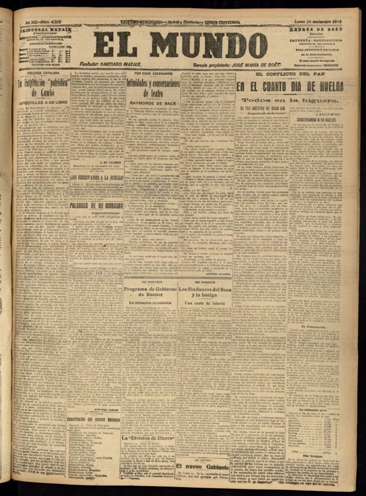 Miniatura de El Mundo del 24 de noviembre de 1919