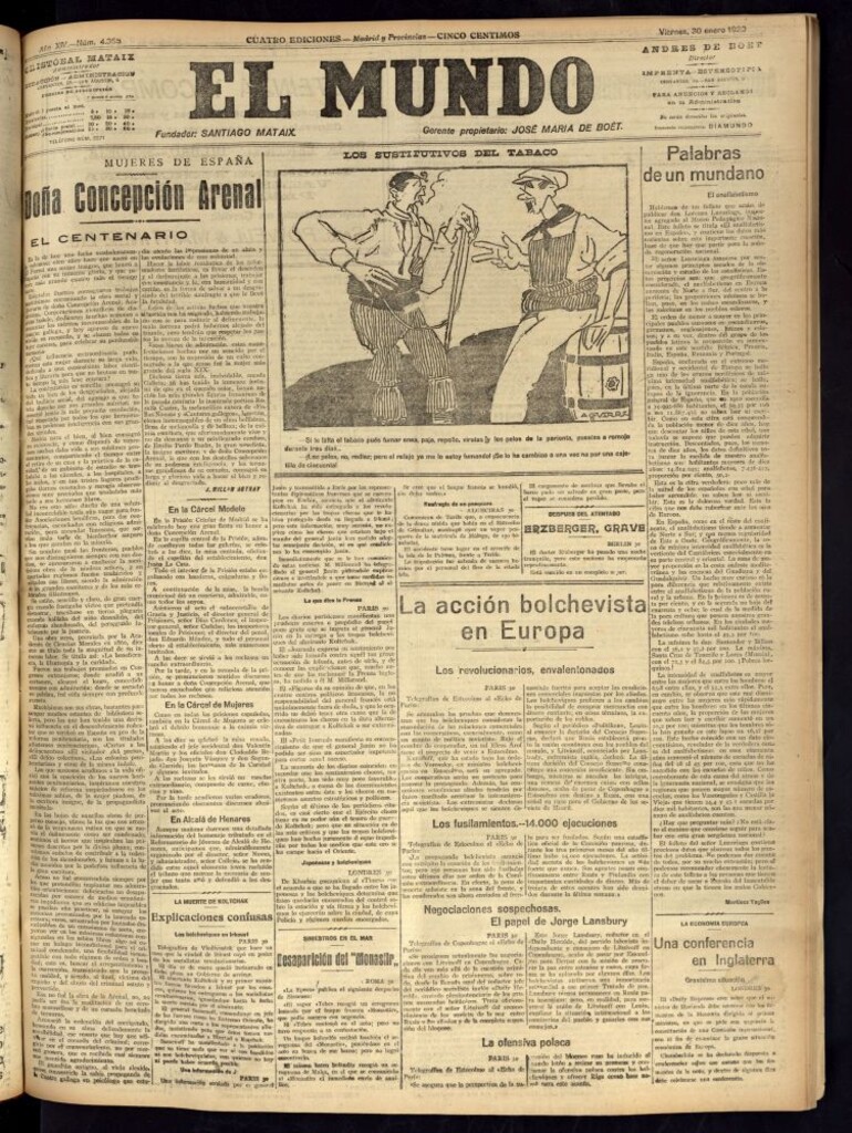 Miniatura de El Mundo del 30 de enero de 1920