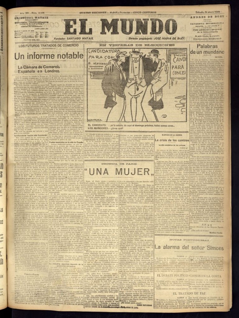 Miniatura de El Mundo del 31 de enero de 1920