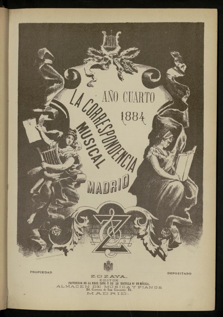 Miniatura de La Correspondencia musical : música, teatros, bellas artes