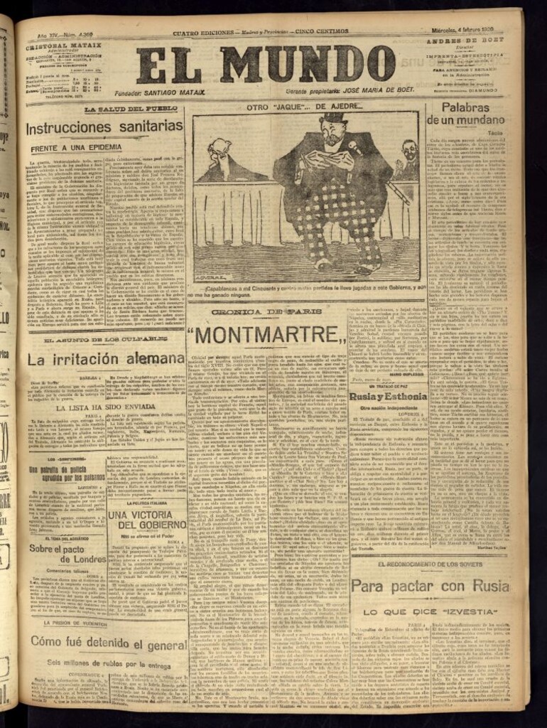 Miniatura de El Mundo del 4 de febrero de 1920