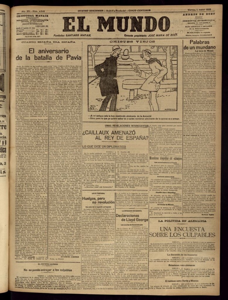 Miniatura de El Mundo del 5 de marzo de 1920