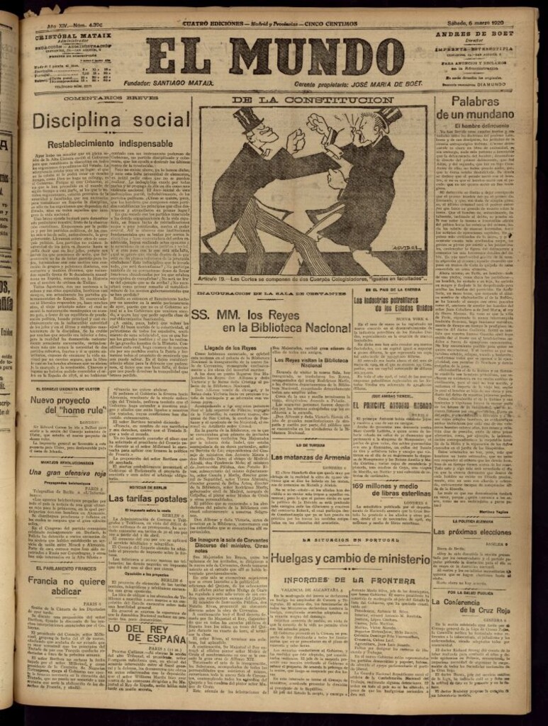 Miniatura de El Mundo del 6 de marzo de 1920
