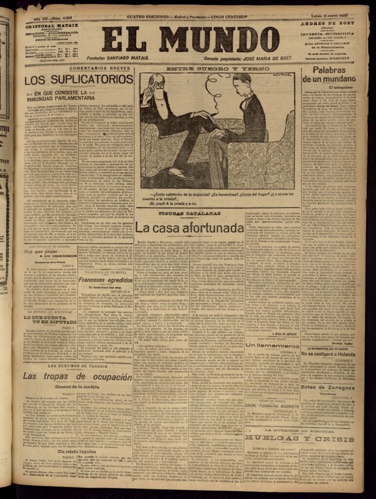 Miniatura de El Mundo del 8 de marzo de 1920
