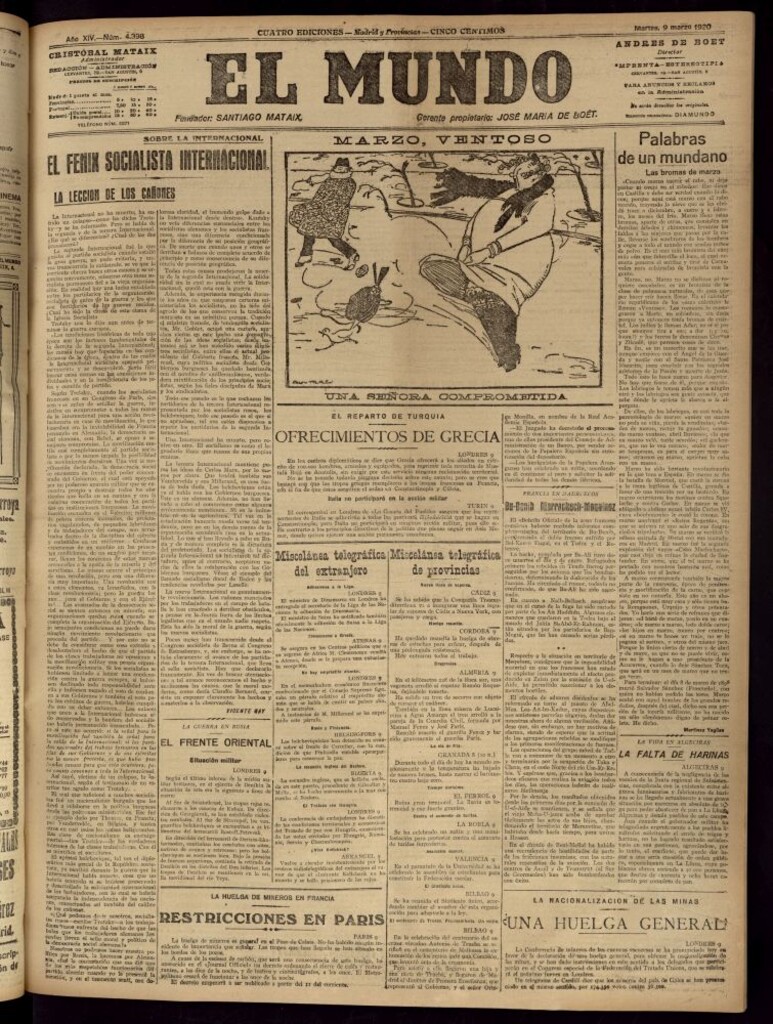 Miniatura de El Mundo del 9 de marzo de 1920