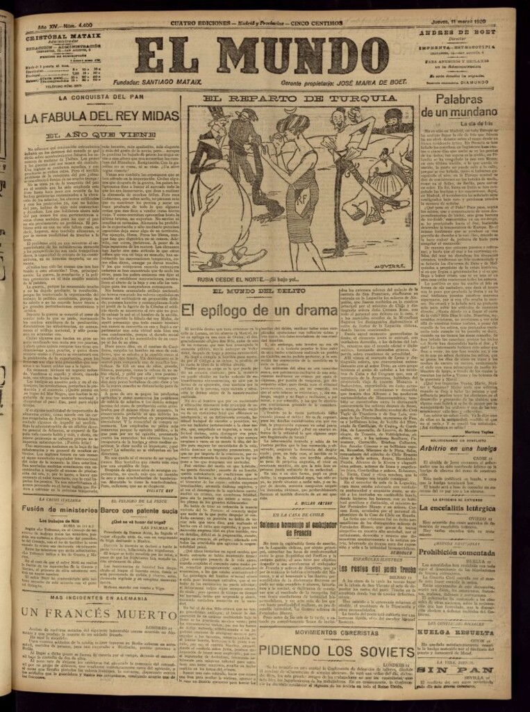 Miniatura de El Mundo del 11 de marzo de 1920