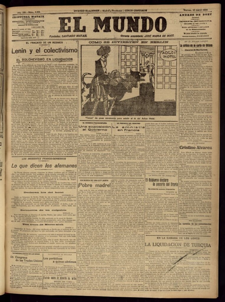 Miniatura de El Mundo del 12 de marzo de 1920