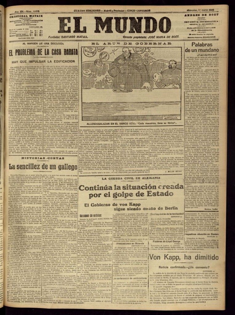 Miniatura de El Mundo del 17 de marzo de 1920