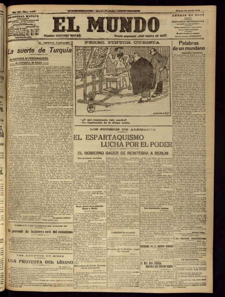 Miniatura de El Mundo del 20 de marzo de 1920