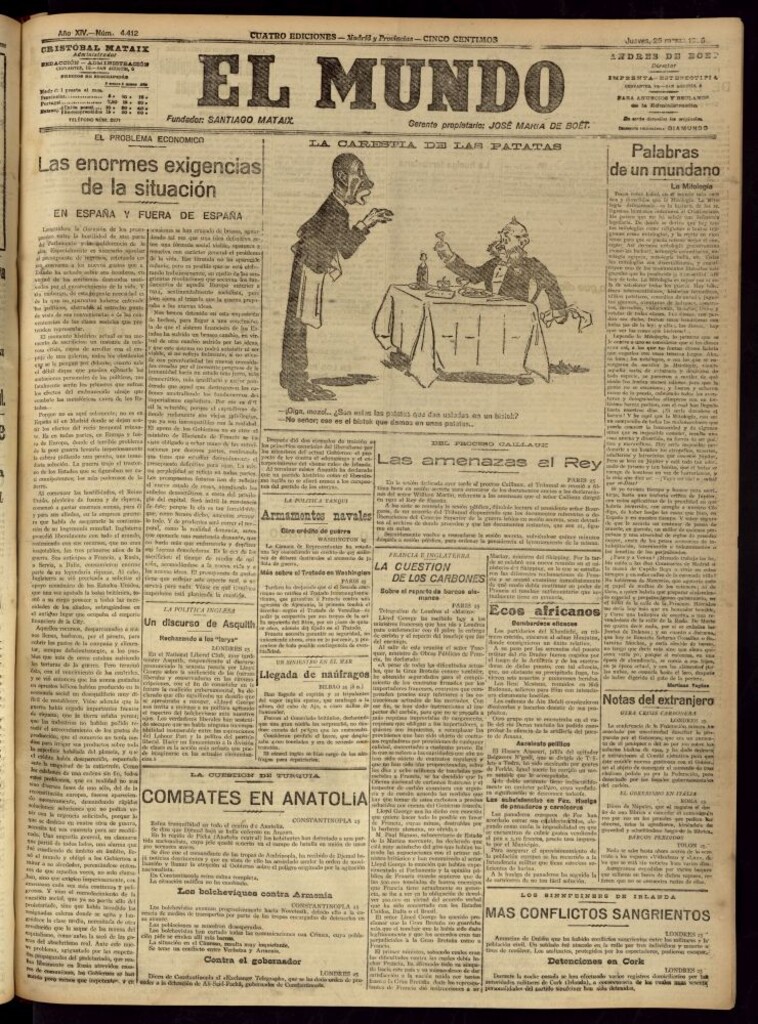 Miniatura de El Mundo del 25 de marzo de 1920