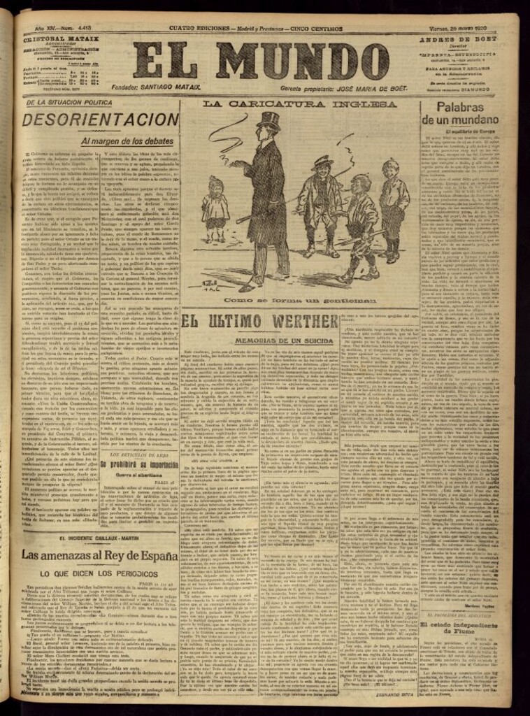 Miniatura de El Mundo del 26 de marzo de 1920