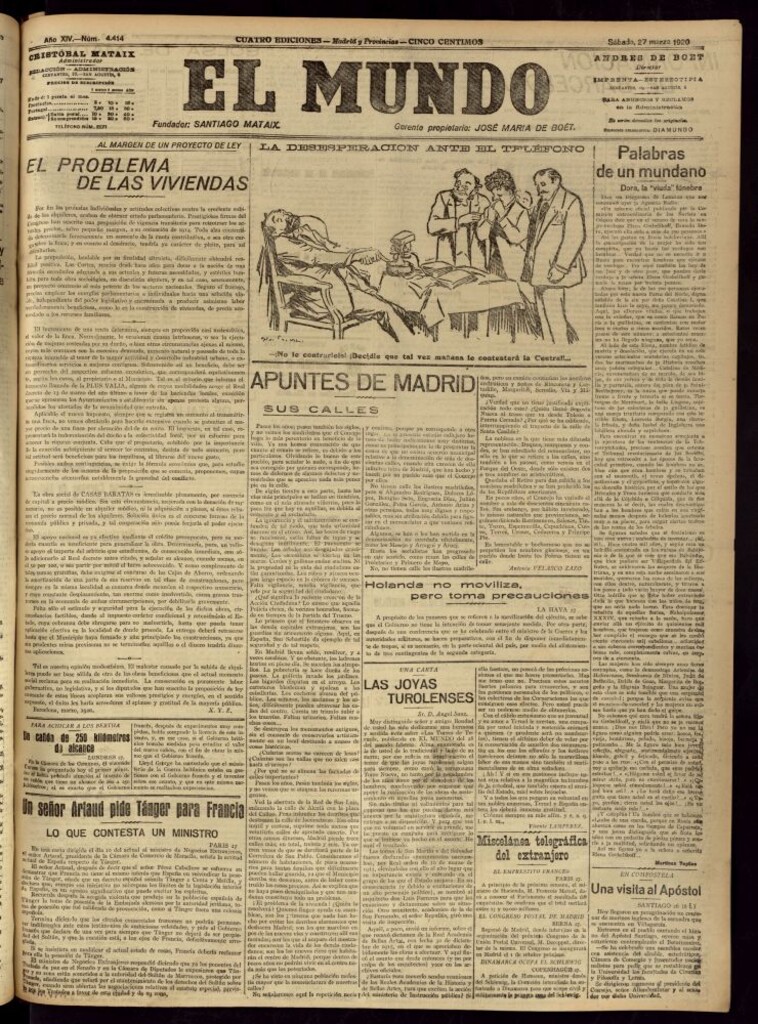 Miniatura de El Mundo del 27 de marzo de 1920