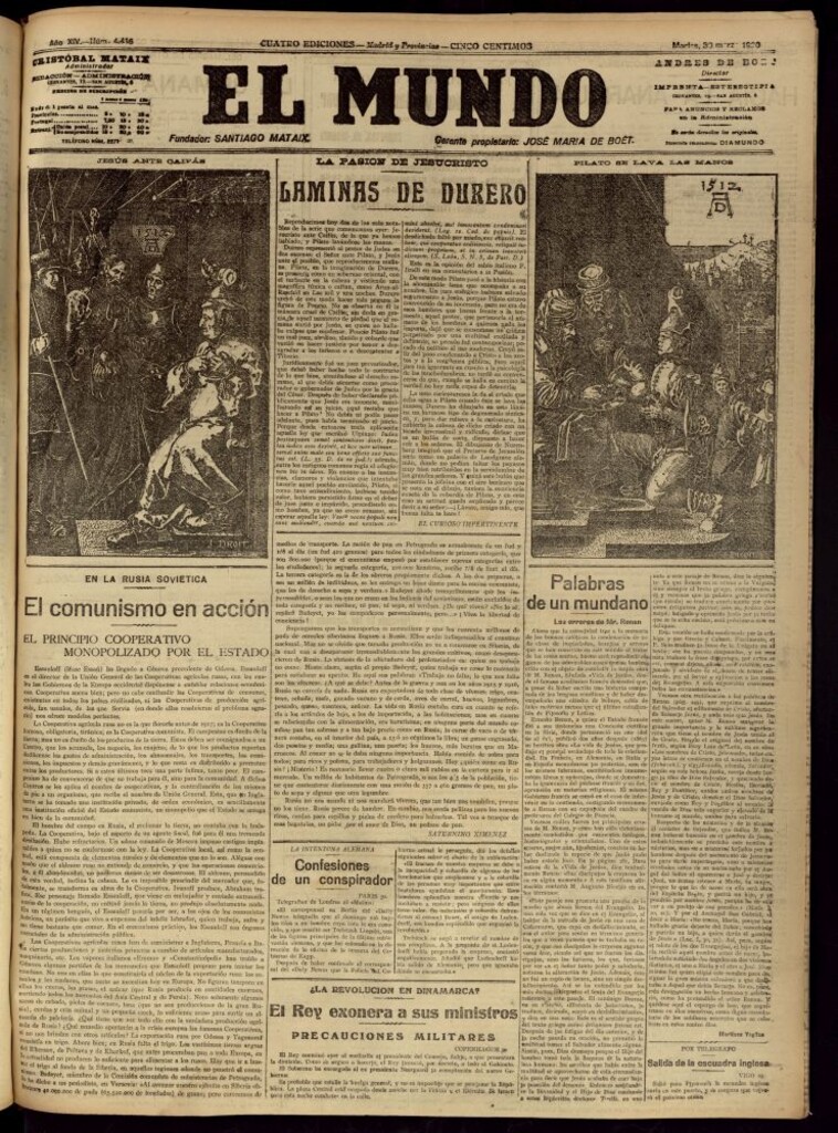Miniatura de El Mundo del 30 de marzo de 1920