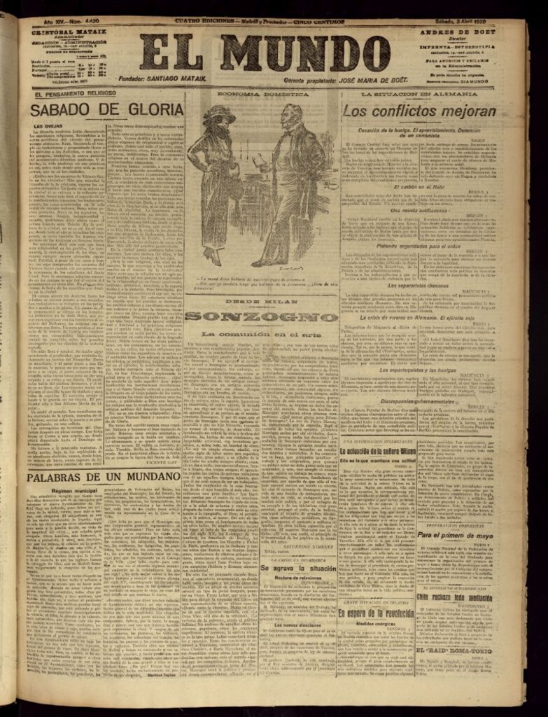 Miniatura de El Mundo del 3 de abril de 1920
