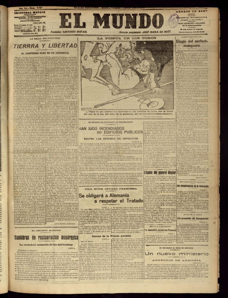 Miniatura de El Mundo del 5 de abril de 1920