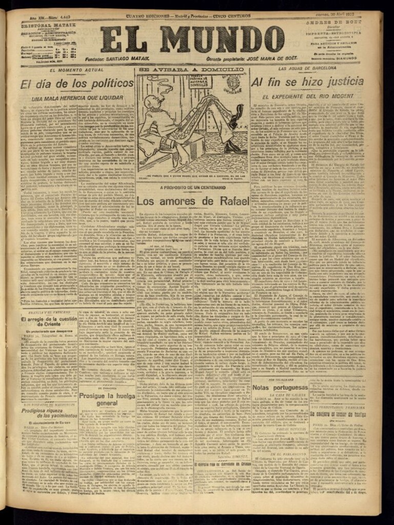 Miniatura de El Mundo del 30 de abril de 1920