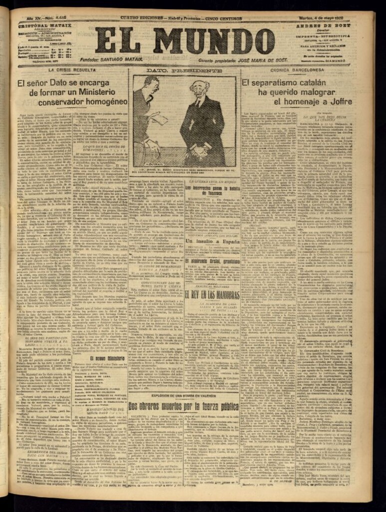 Miniatura de El Mundo del 4 de mayo de 1920