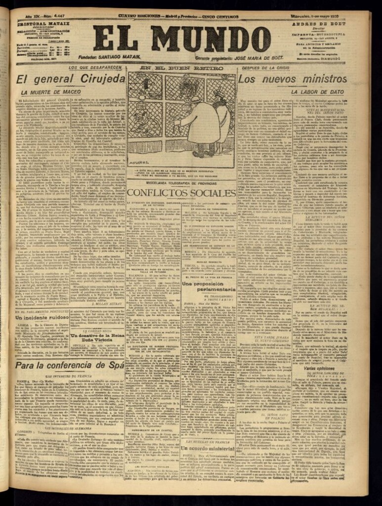Miniatura de El Mundo del 5 de mayo de 1920