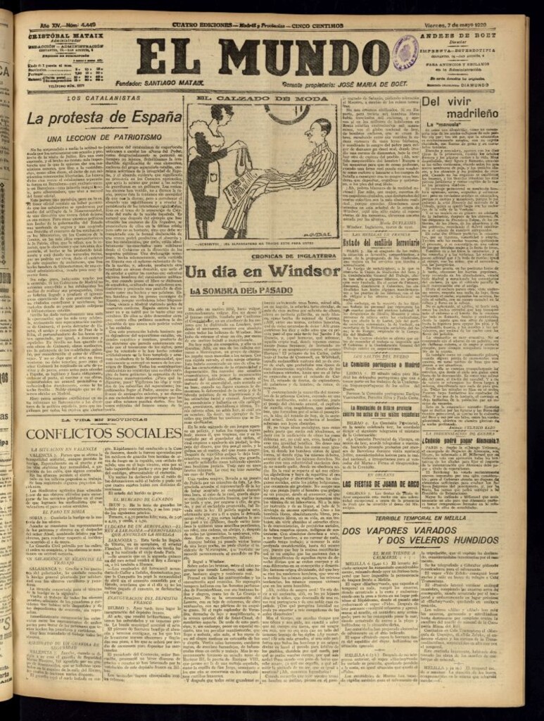 Miniatura de El Mundo del 7 de mayo de 1920