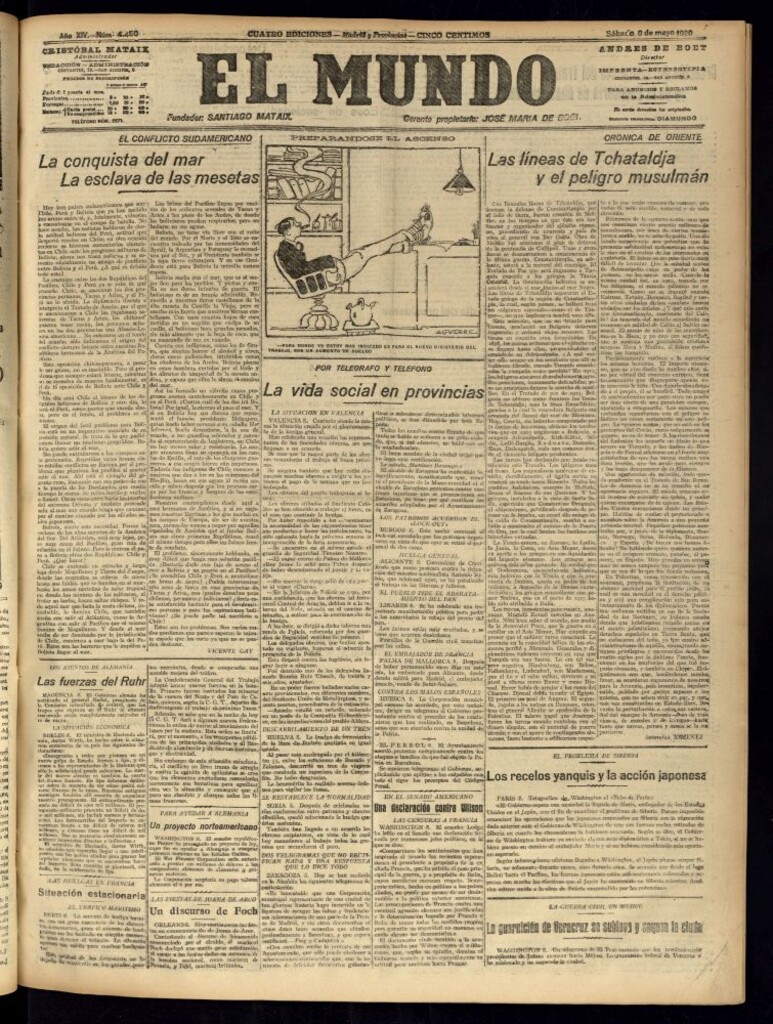 Miniatura de El Mundo del 8 de mayo de 1920