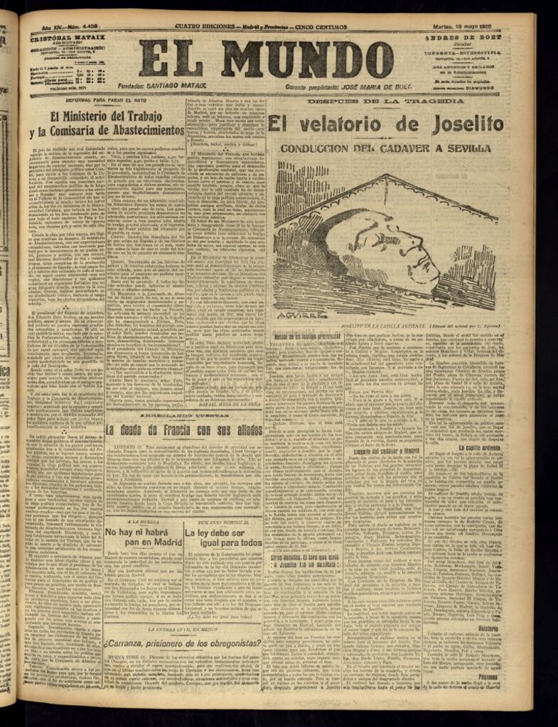 Miniatura de El Mundo del 18 de mayo de 1920