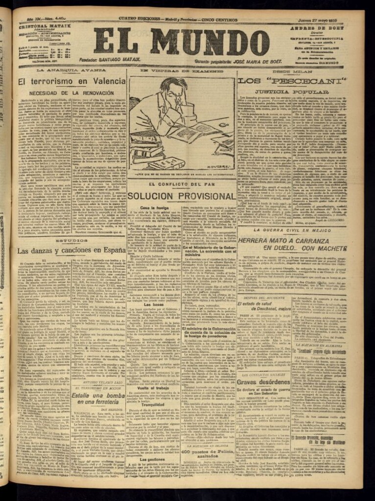 Miniatura de El Mundo del 27 de mayo de 1920