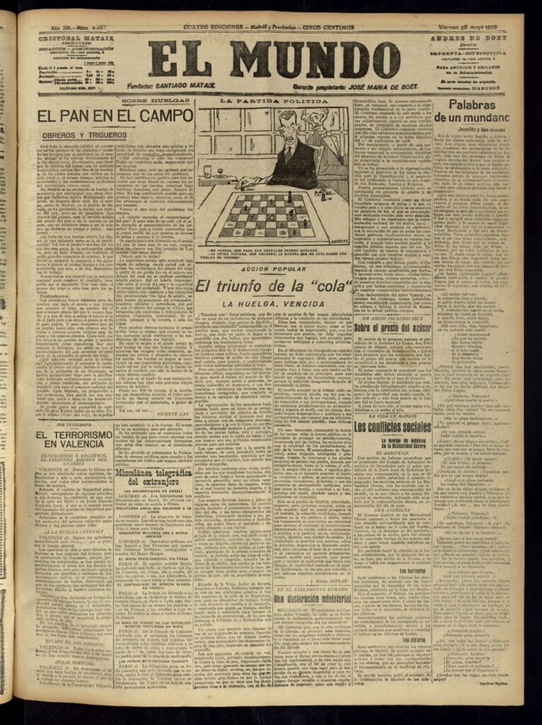 Miniatura de El Mundo del 28 de mayo de 1920
