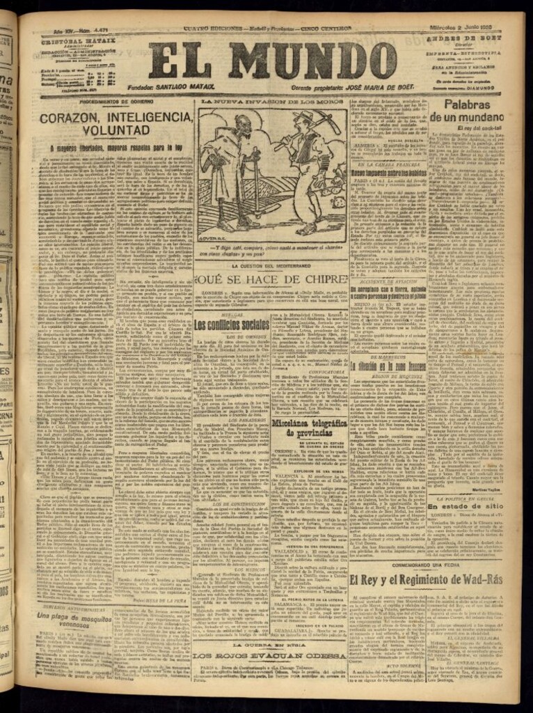 Miniatura de El Mundo del 2 de junio de 1920