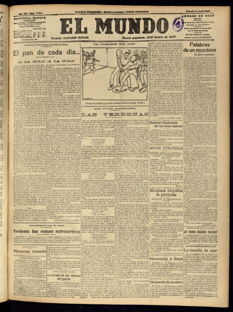 Miniatura de El Mundo del 12 de junio de 1920