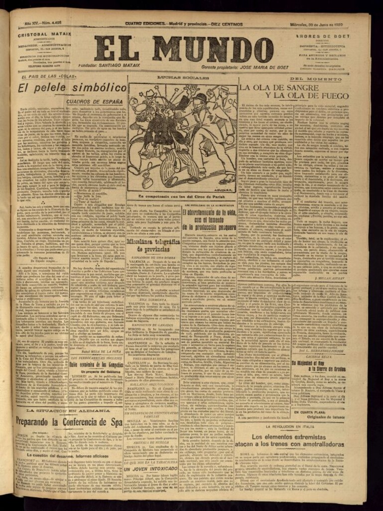 Miniatura de El Mundo del 30 de junio de 1920