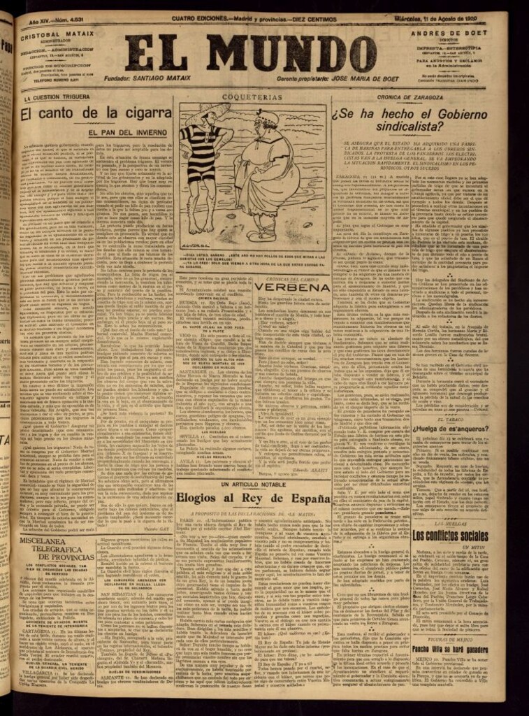 Miniatura de El Mundo del 11 de agosto de 1920