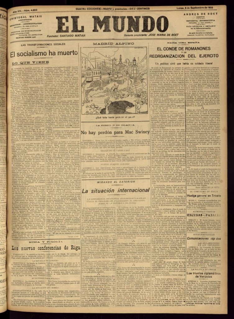 Miniatura de El Mundo del 6 de septiembre de 1920