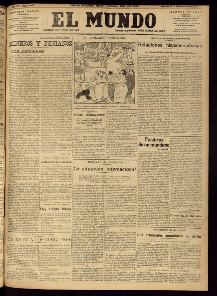 Miniatura de El Mundo del 17 de septiembre de 1920