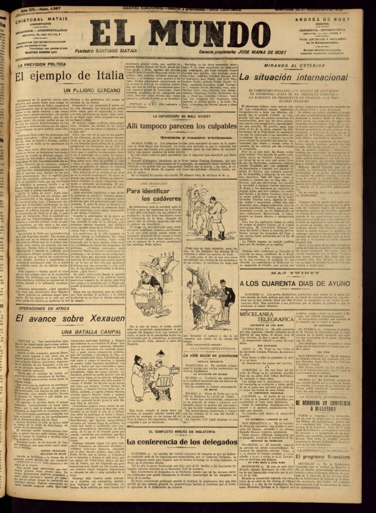 Miniatura de El Mundo del 22 de septiembre de 1920